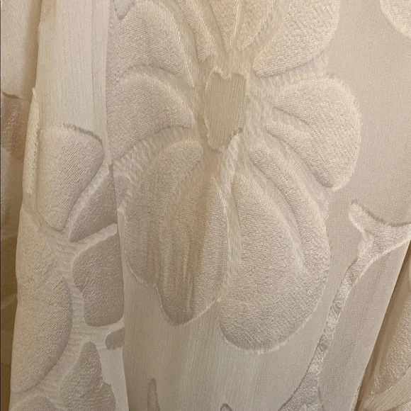 Lafayette 148 Elegant Cream Floral Skirt